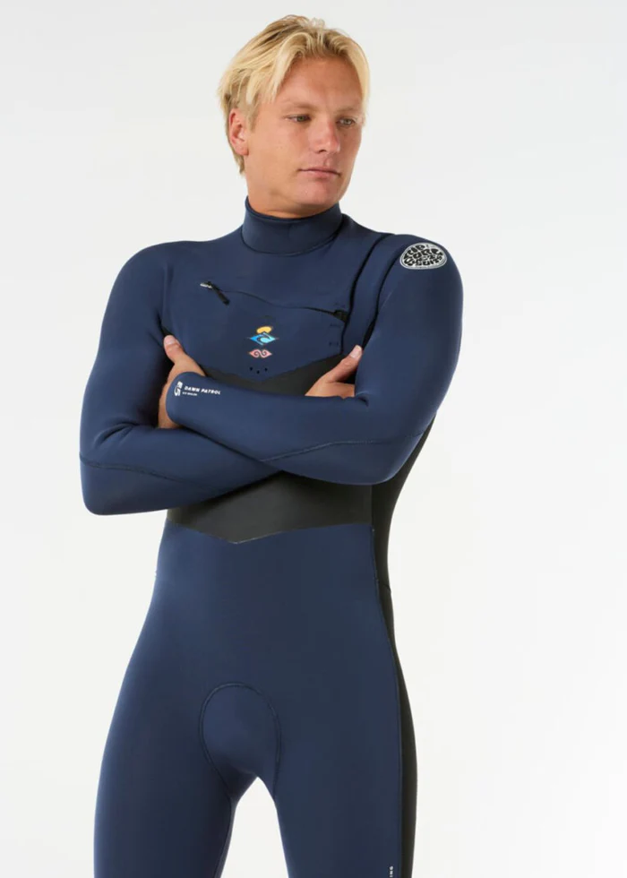 חליפת גלישה ארוכה - 3/2 Dawn Patrol 3/2 Chest Zip Wetsuit – תמונה 5