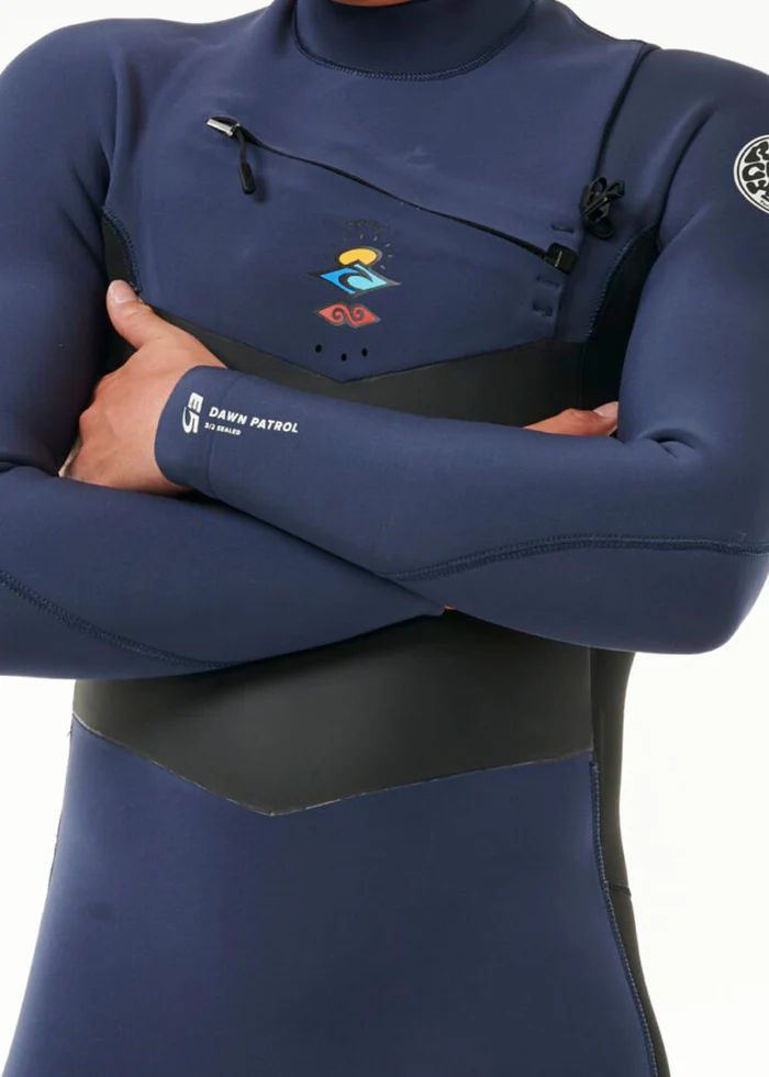 חליפת גלישה ארוכה - 3/2 Dawn Patrol 3/2 Chest Zip Wetsuit – תמונה 4